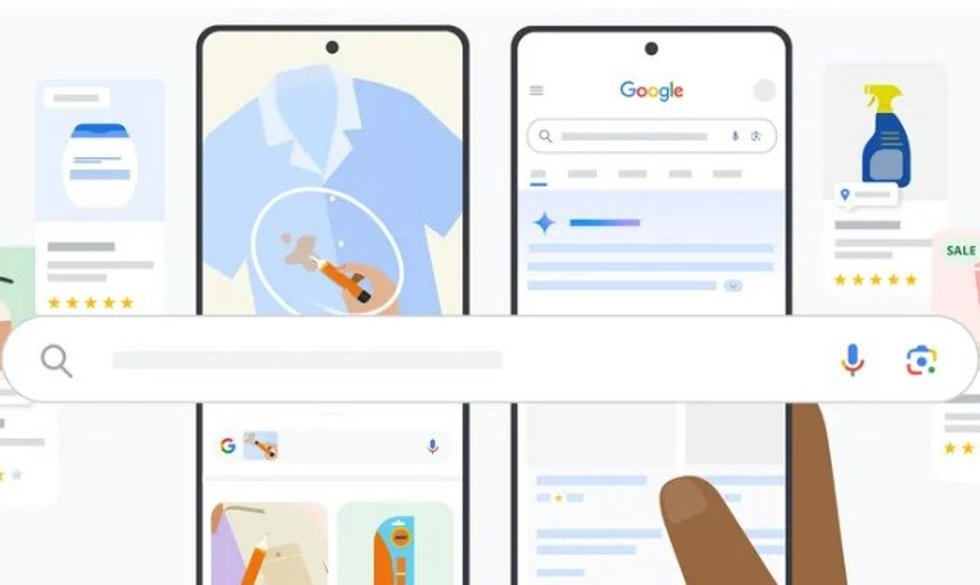 La función AI Overviews de Google.