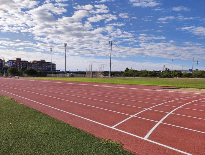 La pista municipal de atletismo Antonio Amorós de Santa Coloma de Gramenet (Barcelona)