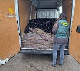 Cabo de cobre recuperado na operação "Garofaro".