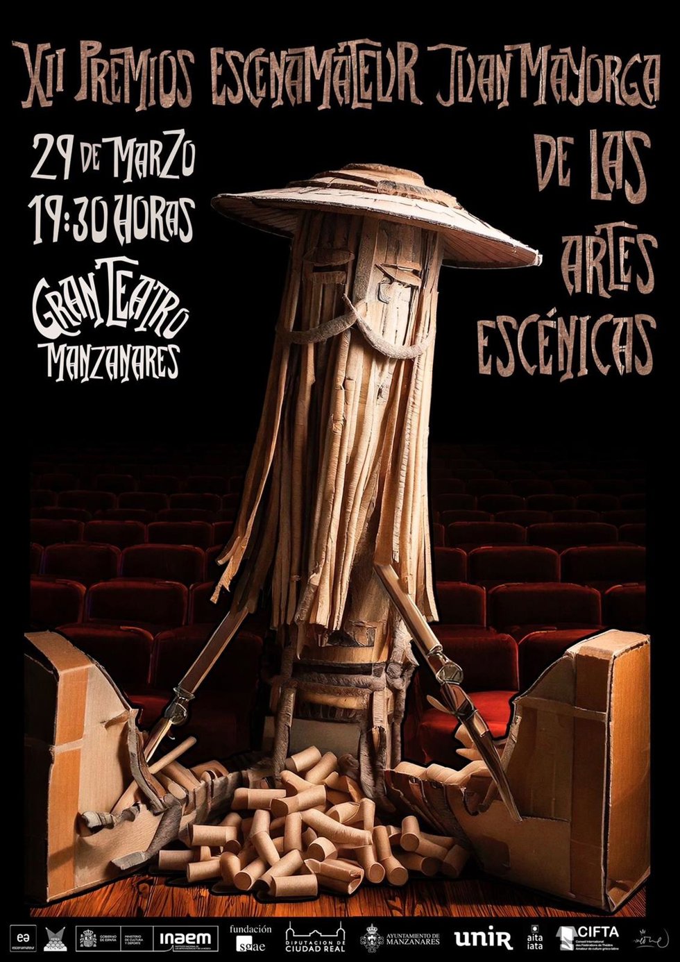 Cartel de los XII Premios 'Juan Mayorga'.