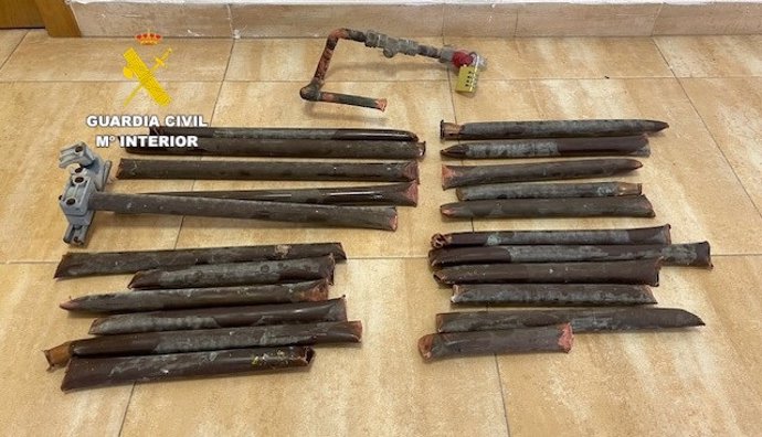 Detinguts dos homes que van tallar una canalització de gas natural a Sogorb per a robar el coure