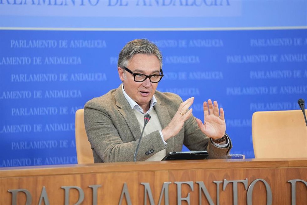El portavoz de Vox en el Parlamento, Manuel Gavira, este miércoles