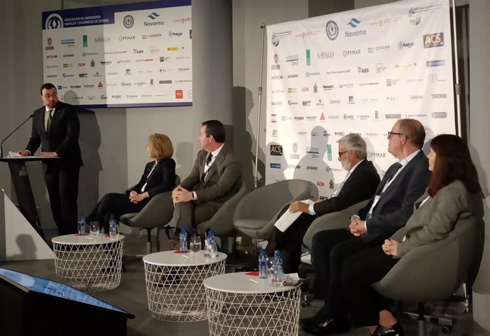 Intervención del presidente del Principado de Asturias, Adrián Barbón, en la inauguración del 64 Congreso Internacional de Ingeniería Naval e Industria Marítima, celebrado en el recinto ferial gijonés 'Luis Adaro'.