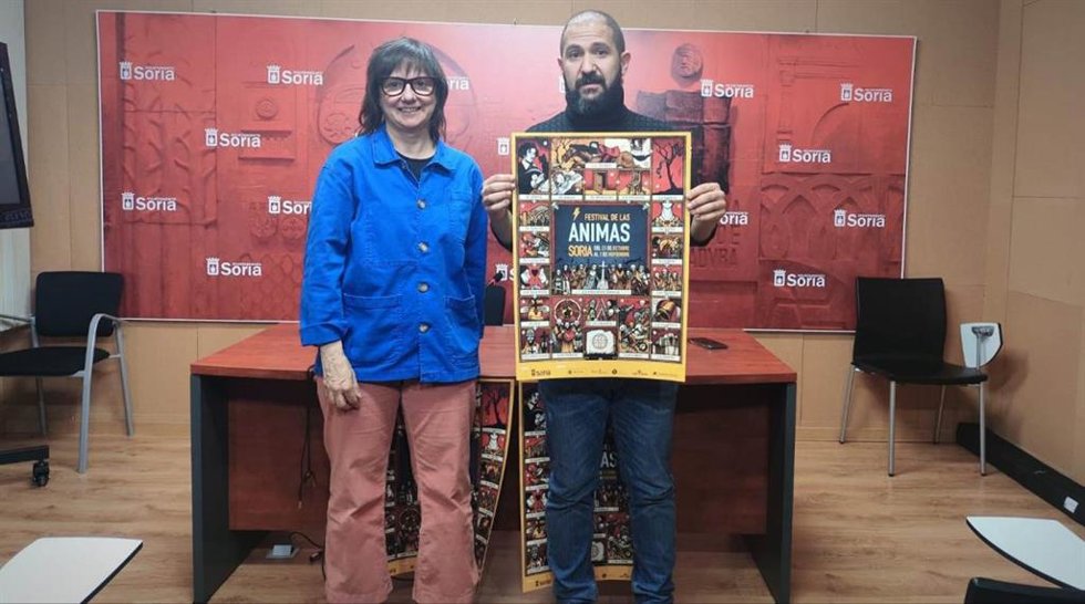 Gloria Gonzalo y Ernesto López peresentan el Festival de las Ánimas de Soria