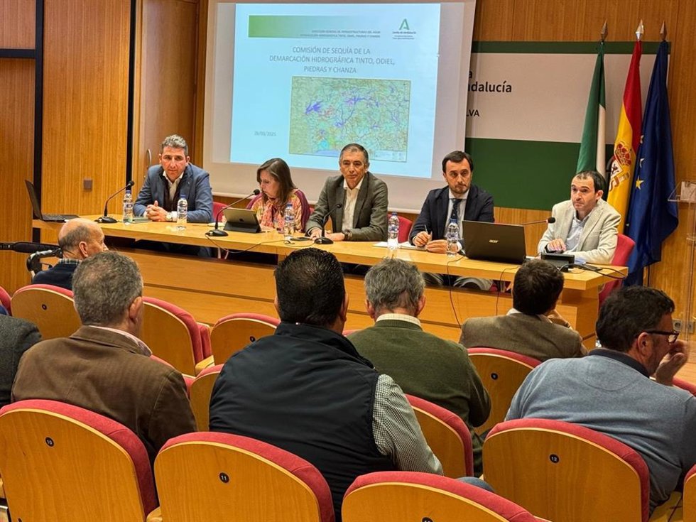 Reunión de la Comisión de Gestión de la Sequía de la demarcación hidrográfica del Tinto-Odiel-Piedras y Chanza (Huelva).