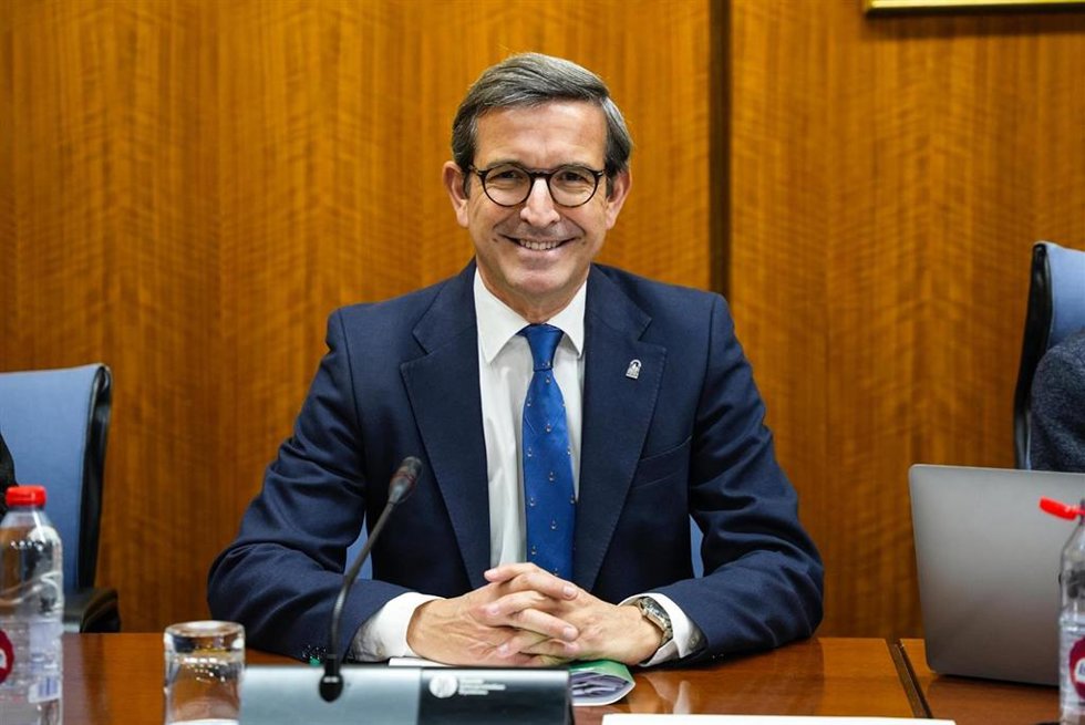 El consejero de Industria, Energía y Minas, Jorge Paradela, en comisión parlamentaria.