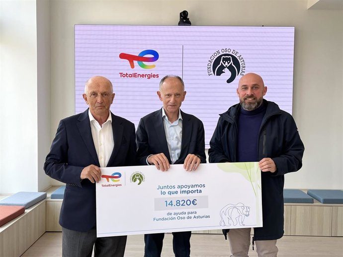 La Fundación Oso de Asturias recibe más de 14.000 euros gracias a los clientes de TotalEnergies.