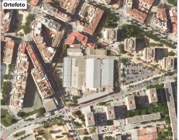 Imatge aèria de l'espai que es transformarà
