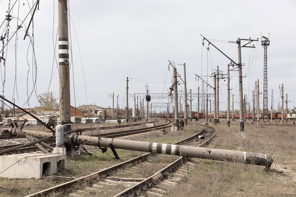 Archivo - Instalación energética en Liman, Ucrania, destruida por ataques rusos