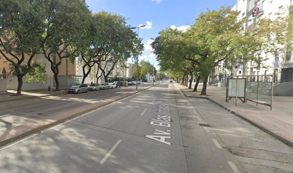 Avenida Blas Infante de Jerez, donde se producen carreras ilegales de motos