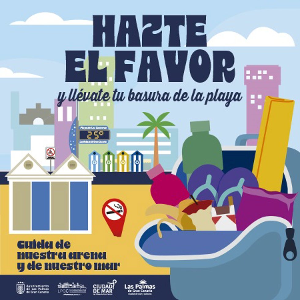 Campaña Ciudad de Mar para mantener limpias las playas de Las Palmas de Gran Canaria