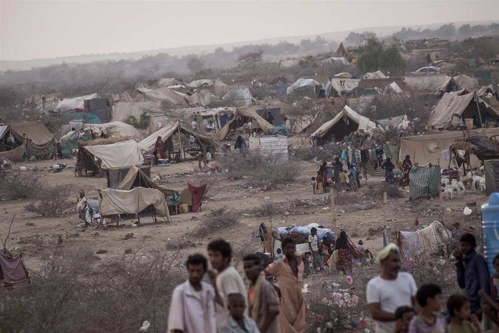 Archivo - Desplazados internos en Yemen