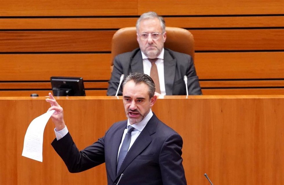 David Hierro este miércoles en un momento del Debate de Política General