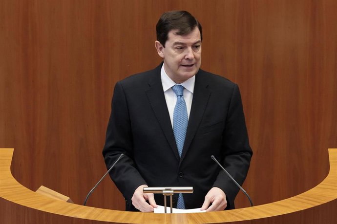 El presidente de la Junta en un momento de su intervención en el Debate de Política General