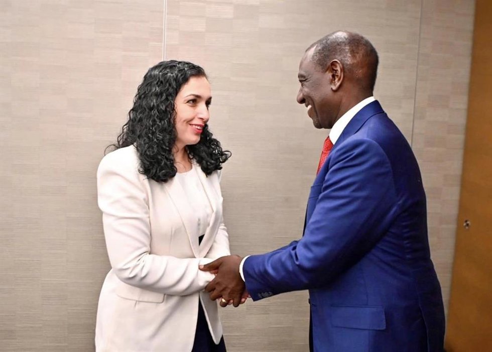 Los presidentes de Kosovo y Kenia, Vjosa Osmani Sadriu y William Ruto, respectivamente