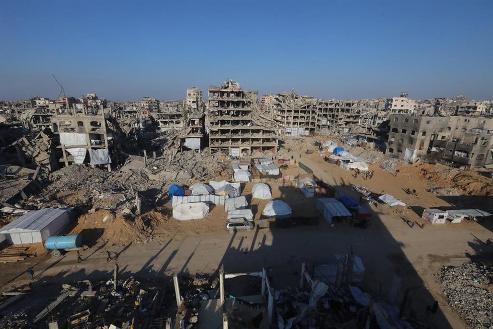 Vista de la destrucción de Yabalia, en el norte de la Franja de Gaza, a causa de los ataques de Israel