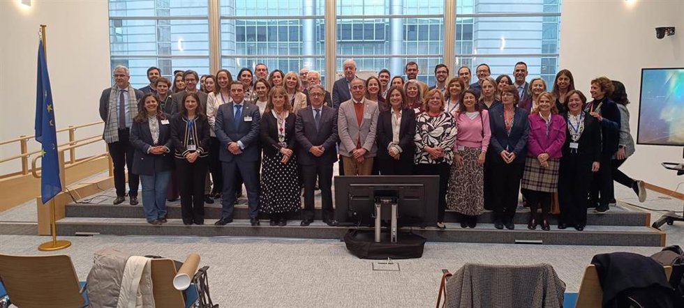 Presentación de la delegación del proyecto Alumni en Bruselas.