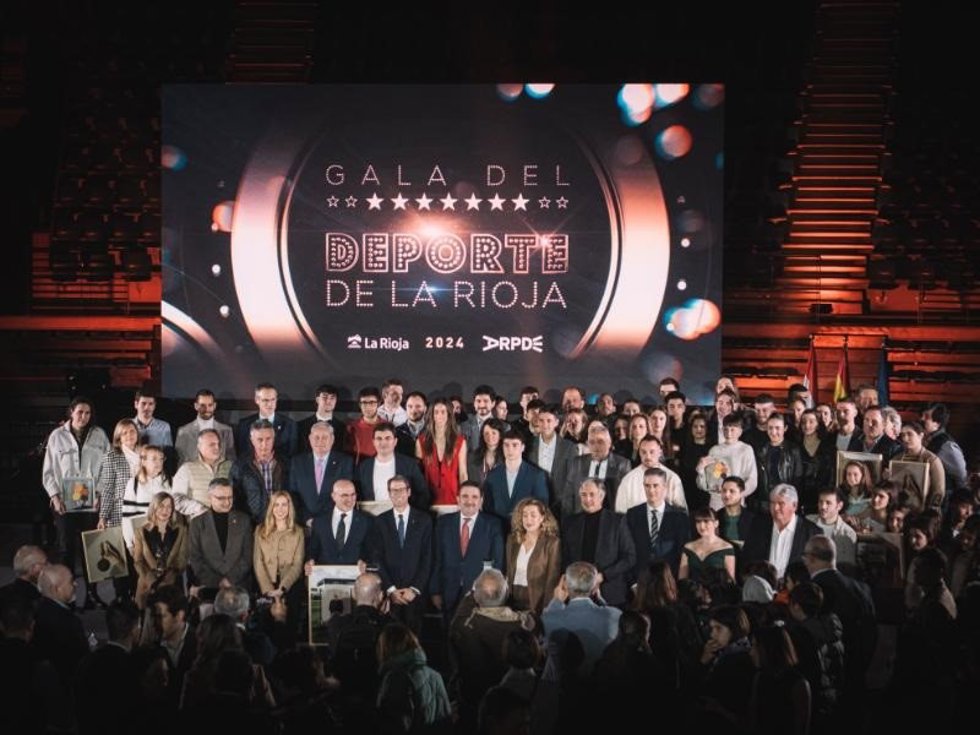 Premiados y autoridades en la Gala del Deporte Riojano