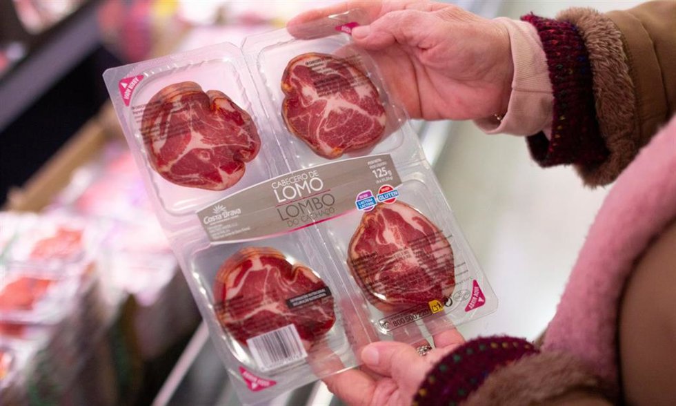 Blíster de cabecero de lomo en pack de cuatro porciones.