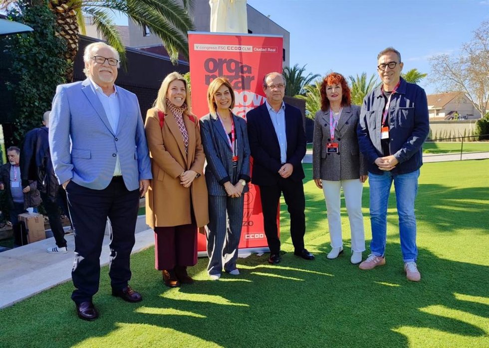 Congreso de la Federación de Servicios a la Ciudadanía de CCOO Castilla-La Mancha celebrado en Ciudad Real.