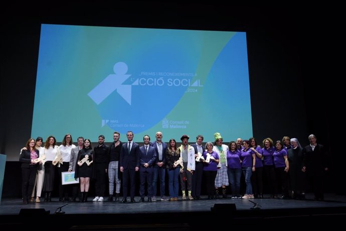 Gala de los Premios y Reconocimientos del Consell de Mallorca a la Acción Social de 2024.