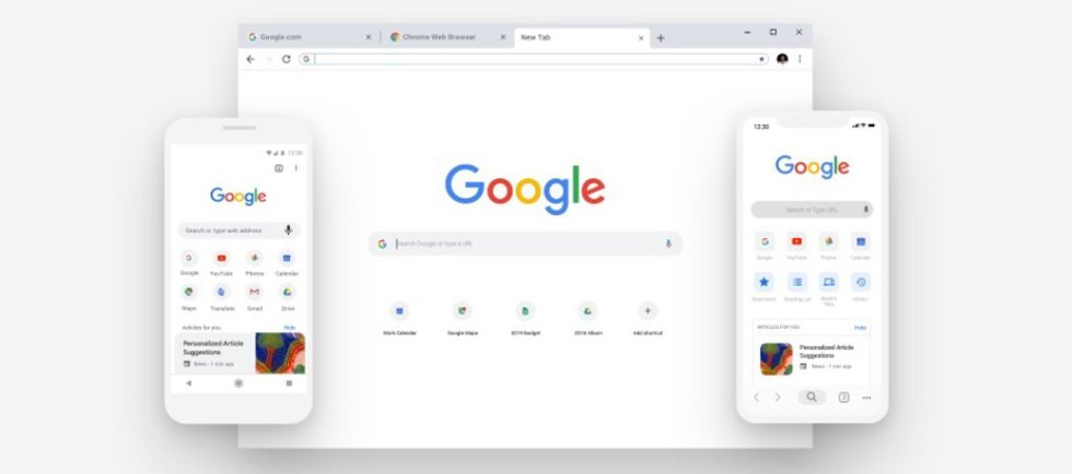 Archivo - Google Chrome en distintos dispositivos 