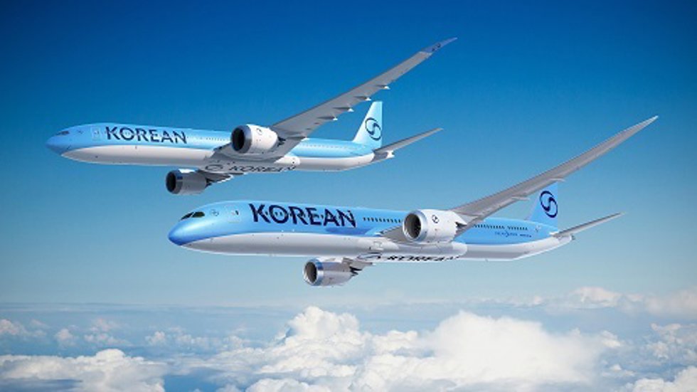Archivo - Avión de Korean Air.