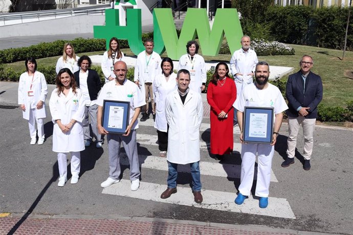 Algunos de los profesionales sanitarios implicados en la obtención de la norma ISO en seguridad alimentaria.