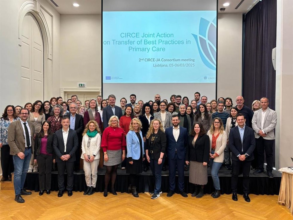 Imagen de la segunda reunión de consorcio de la Acción Conjunta europea Circe-Ja, entre la Junta de Andalucía y el Instituto Esloveno de Salud Pública.