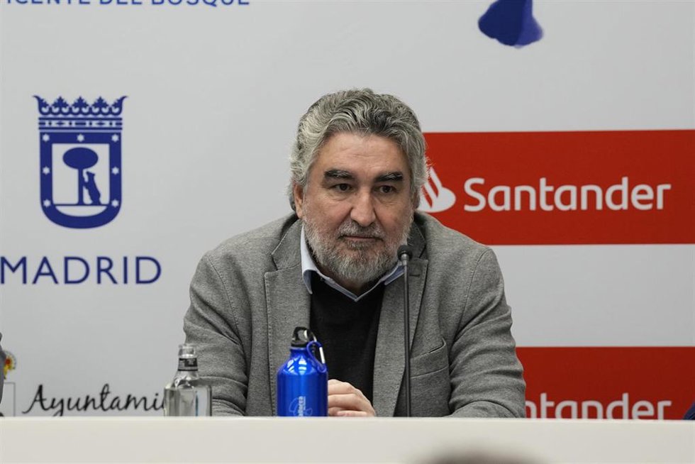 José Manuel Rodríguez Uribes durante la presentación del campus de Vicente del Bosque