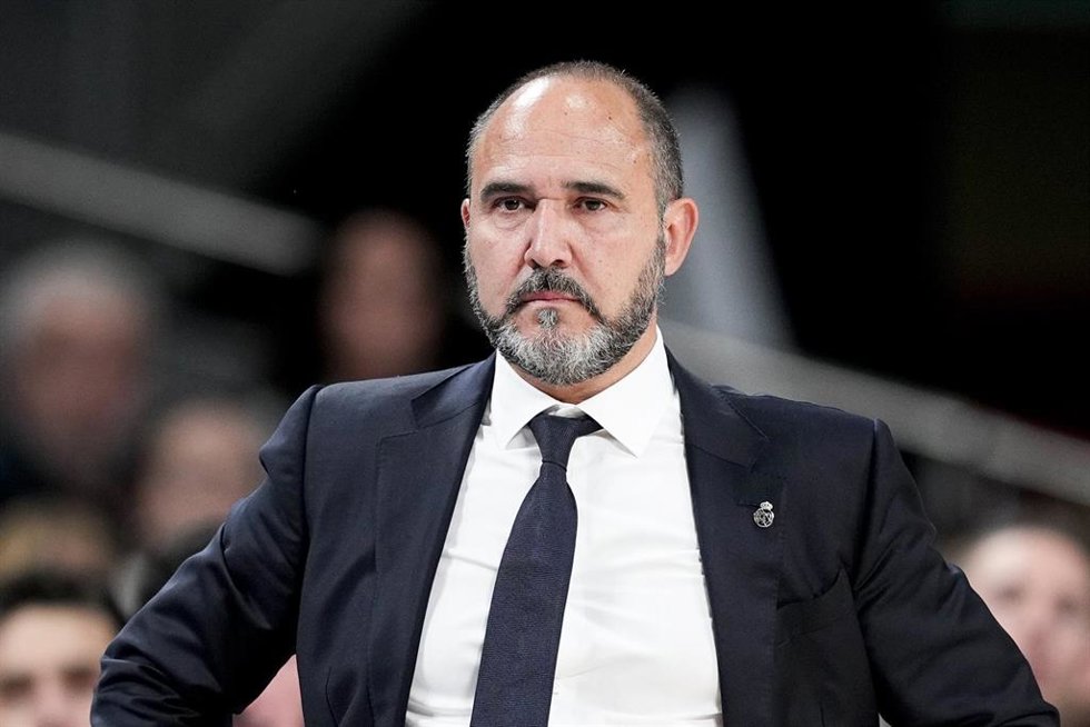 Archivo - Chus Mateo durante un partido del Real Madrid