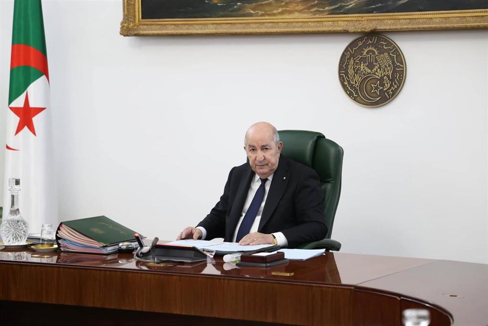 Archivo - Abdelmayid Tebune, presidente de Argelia