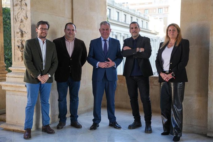 Sanz con Antonio Agredano