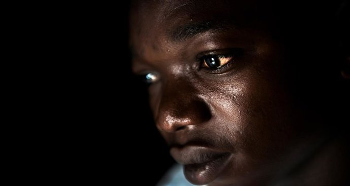 Una de las imagenes que se expone en 'Indestructibles', una exposición fotografica que documenta la vida de niños africanos