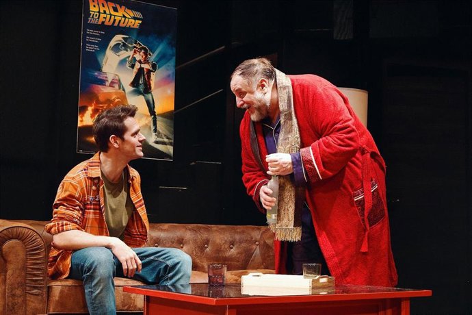 Archivo - Fernando Albizu y Gonzalo Ramos en Goteras, que llega al Gran Teatro de Cáceres el sábado 15 de febrero