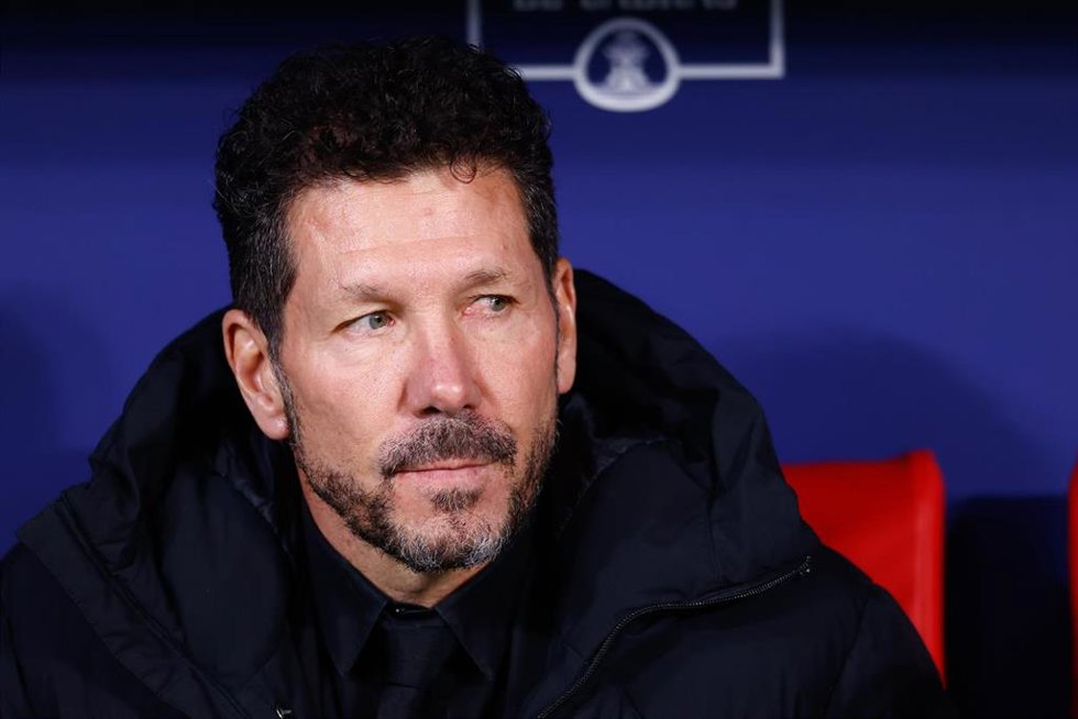 El entrenador del Atlético de Madrid, Diego Pablo Siemone
