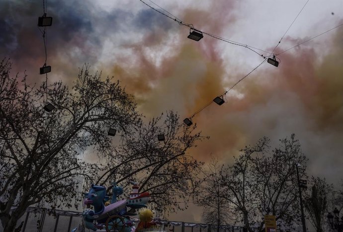 Mascletà de València, a 17 de març de 2025, a València, Comunitat Valenciana (Espanya).