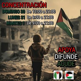 Acampada por Palestina organiza una concentración permanente desde este domingo en El Espolón de Logroño