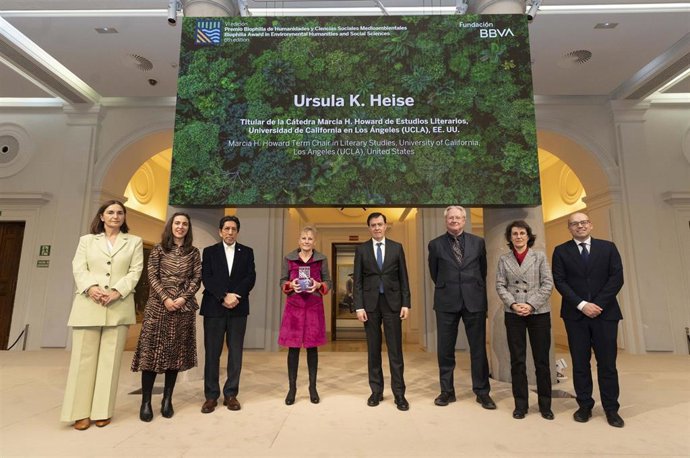 Archivo - Ceremonia y conferencia VI Premio Biophilia, concedido a Ursula Heise