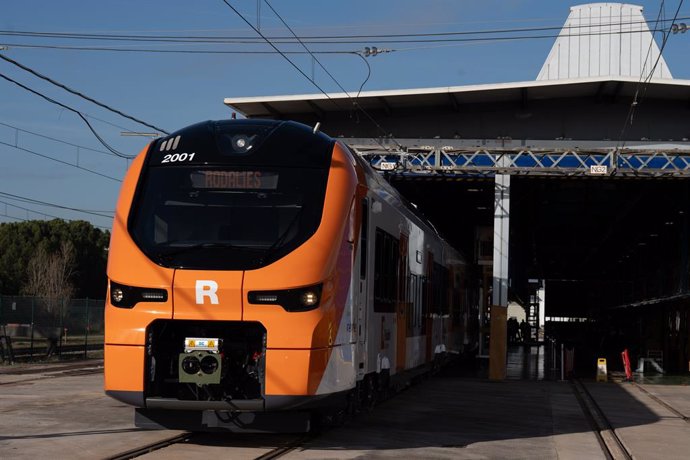 Archivo - Imatge d'arxiu d'un tren de Rodalies 
