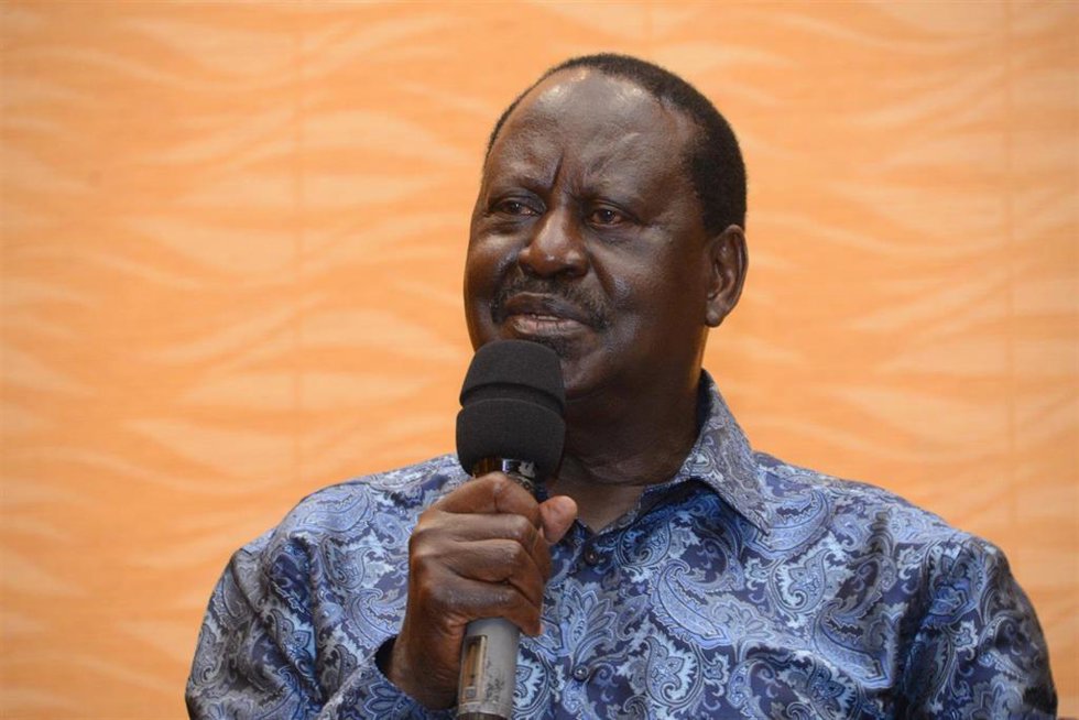 Archivo - El líder opositor y ex primer ministro de Kenia Raila Odinga, ahora enviado especial para Sudán del Sur