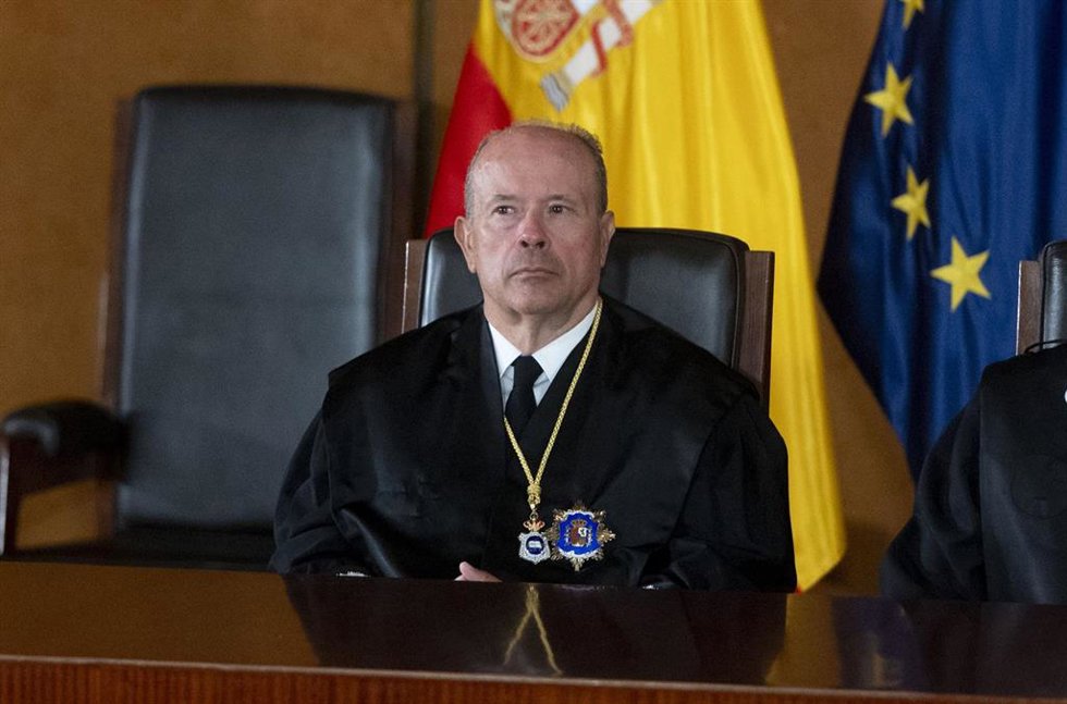 Archivo - El magistrado del Tribunal Constitucional, Juan Carlos Campo Moreno, durante la toma posesión del nuevo magistrado del TC, José María Macías, en el Tribunal Constitucional, a 6 de septiembre de 2024, en Madrid (España). (Foto de archivo).