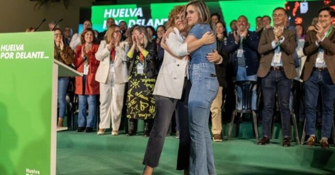 La vicesecretaria general del PSOE de Andalucía, María Márquez, en el 15º Congreso del PSOE de Huelva.