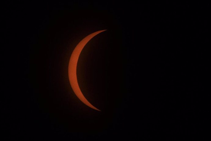 Archivo - Eclipse solar. Imagen de archivo. 