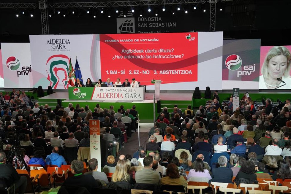 IX Asamblea general del PNV en San Sebastián