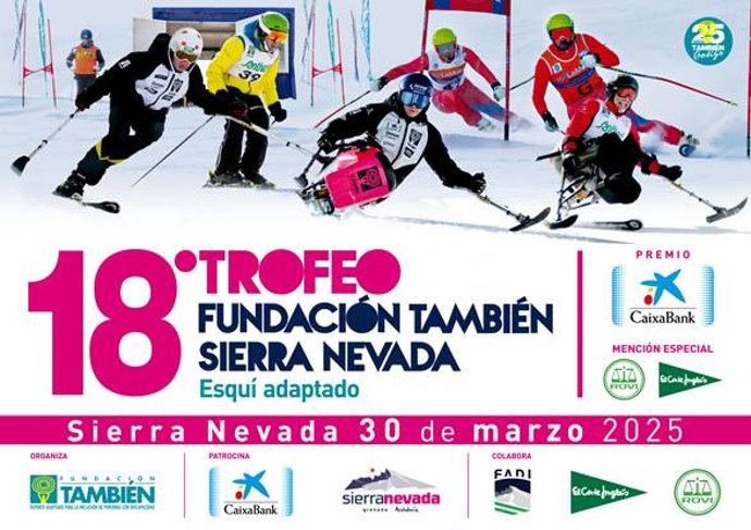 El Trofeo Fundación También Sierra Nevada de Esquí Adaptado celebra este domingo su 18ª edición