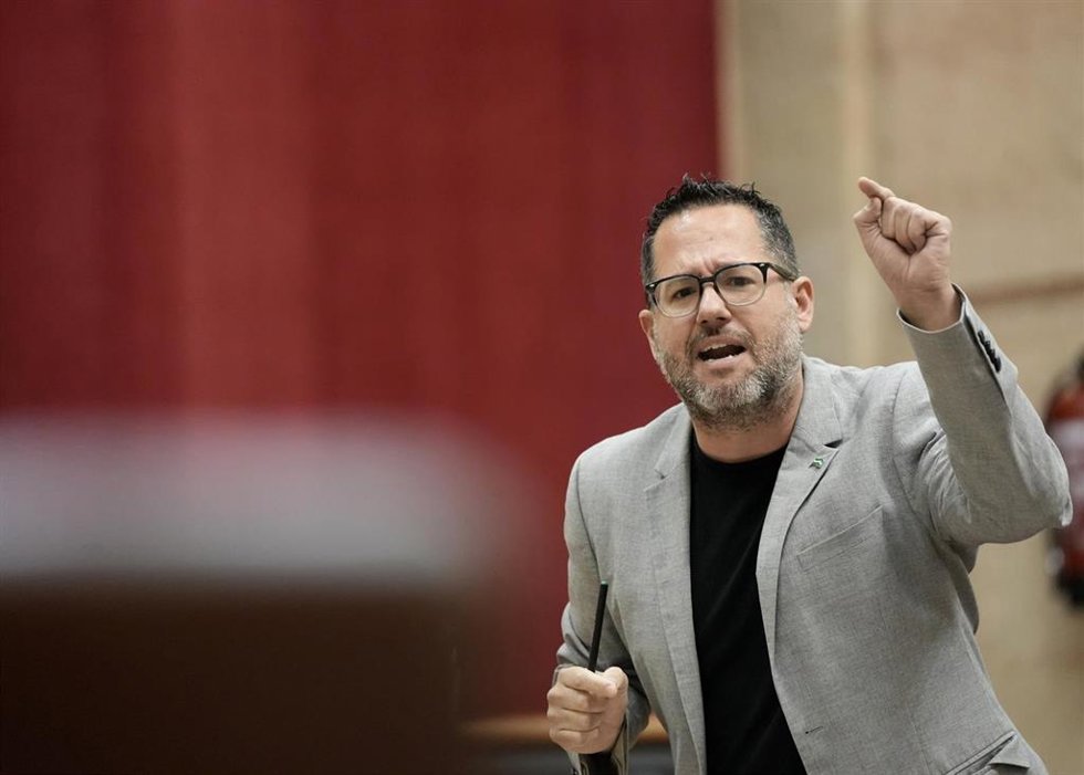 El portavoz de Adelante Andalucía, José Ignacio García, en una imagen de archivo en el Pleno del Parlamento.
