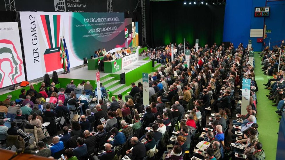 IX Asamblea General del PNV celebrada en el frontón Atano III de Donostia-San Sebastián