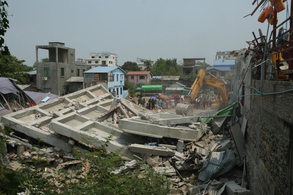 Imagen de archivo de terremoto en Birmania 