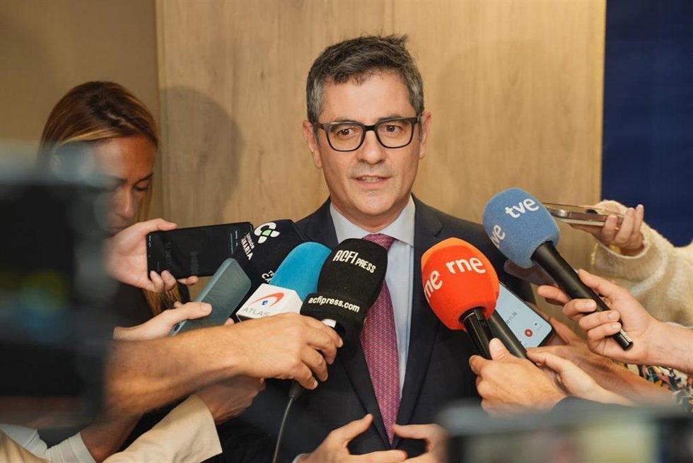 El ministro de la Presidencia, Justicia y Relaciones con las Cortes, Félix Bolaños